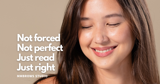 Soft asymmetrical brow design for Asian women in Vancouver
