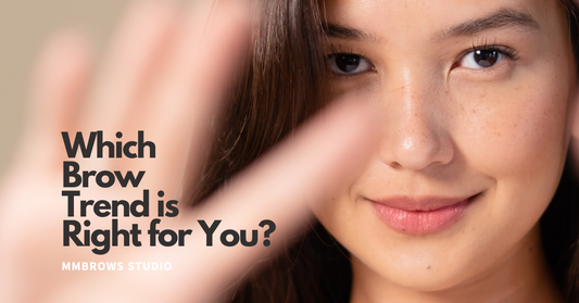 Comparison of 2025 brow trends on different face shapes